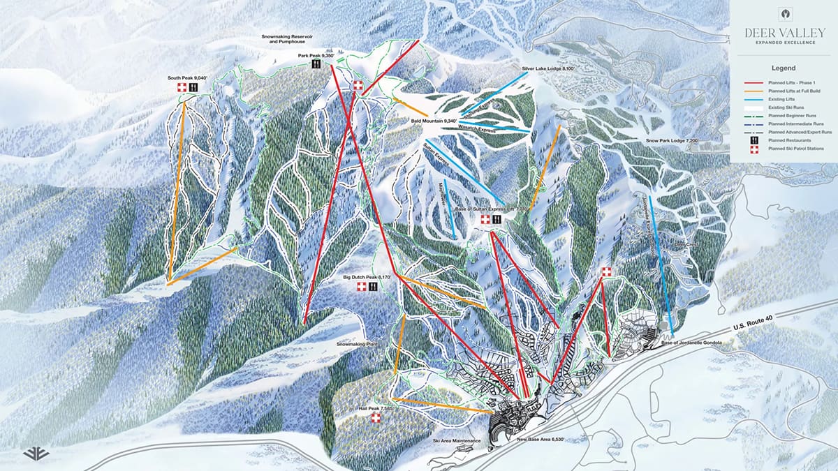 The recent approval for the development of Park Peak will make Deer Valley one of the largest ski areas in North America with over 5,700 acres of skiable terrain.