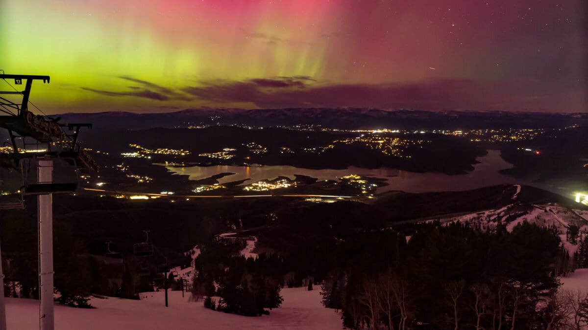 Aurora borealis from Deer Valley Resort on May 11, 2024