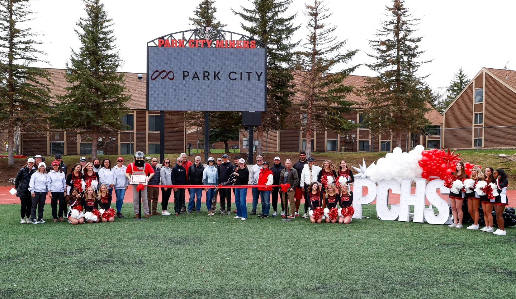 PCHS Digital Scoreboard Ribbon-cutting Ceremony on Sunday, April 28.