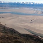 A dust plume moved off the Great Salt Lake on Wednesday as thunderstorm outflow winds crossed northern Utah. Researchers say dust from the exposed lakebed may carry metals that can move through air, soil, crops, and human bodies.
