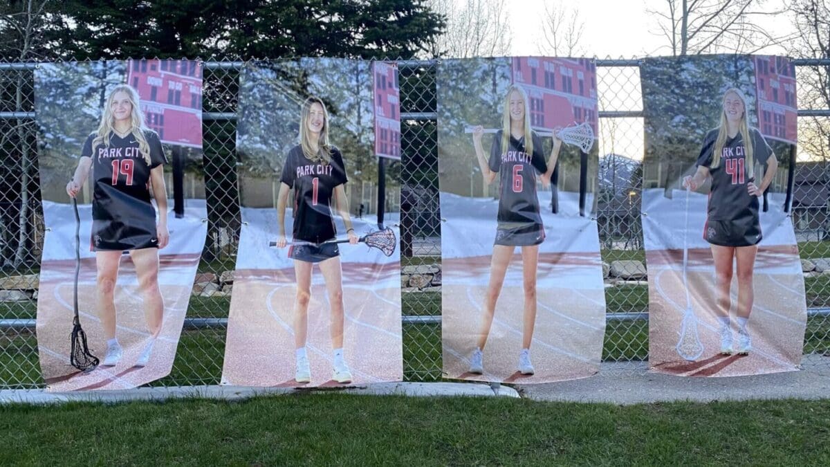 Macy Hoeksema, Charlie “Chuck” Iacobelli, Sofie Neff and Peyton McClelland (pictured in random order), the graduating senior squad members for Miners Girls Lacrosse.