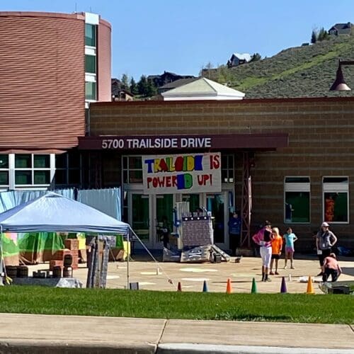 Trailside Elementary running with ED