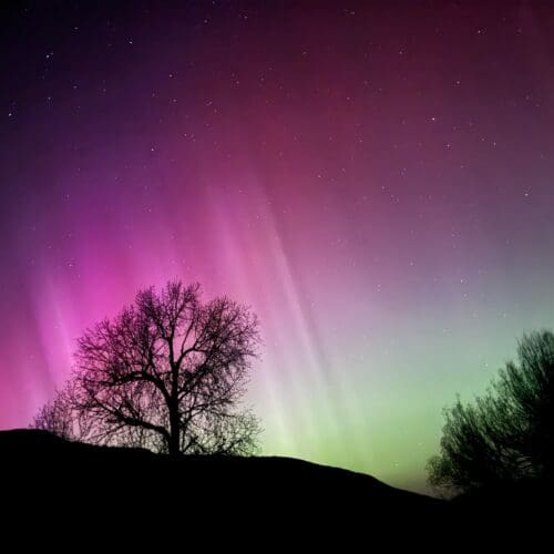 Aurora borealis from Jeremy Ranch