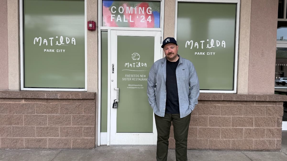 Ian Pope in front of his new restaurant, Matilda, opening fall of 2024.