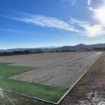 Installing the turf at Matt Knoop park.