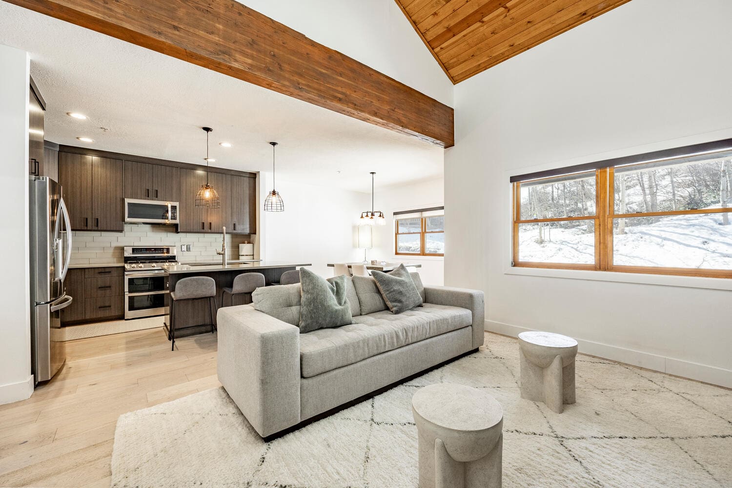 Paddington Drive kitchen and living area.