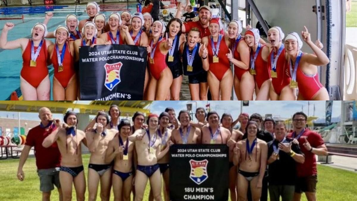 United Water Polo girls' and boys' teams taking first at State.