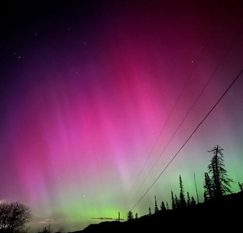 Northern Lights from Big Cottonwood Canyon at Guardsman’s pass, Solitude, and Cottonwood heights