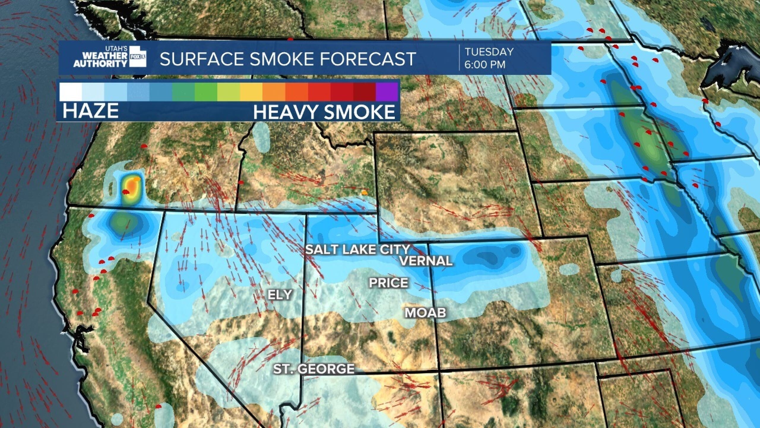 Wildfire forecast.