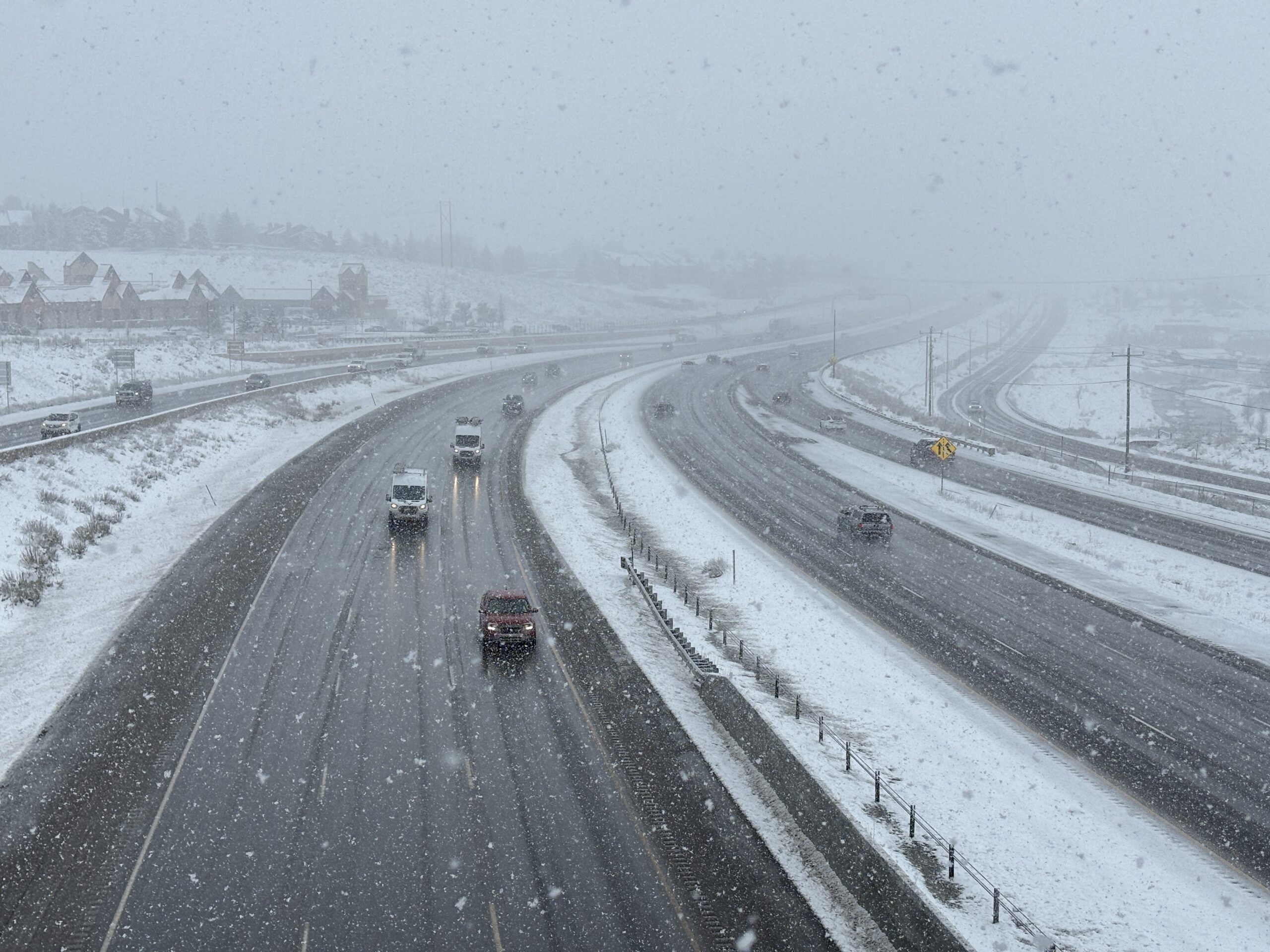 Winter snow storm impacts I-80 in Park City May 6, 2024