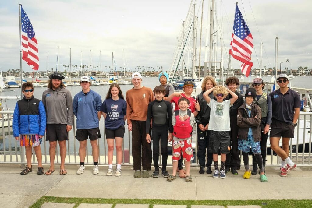 Park City Sailing Association athletes in regatta in Long Beach, CA.