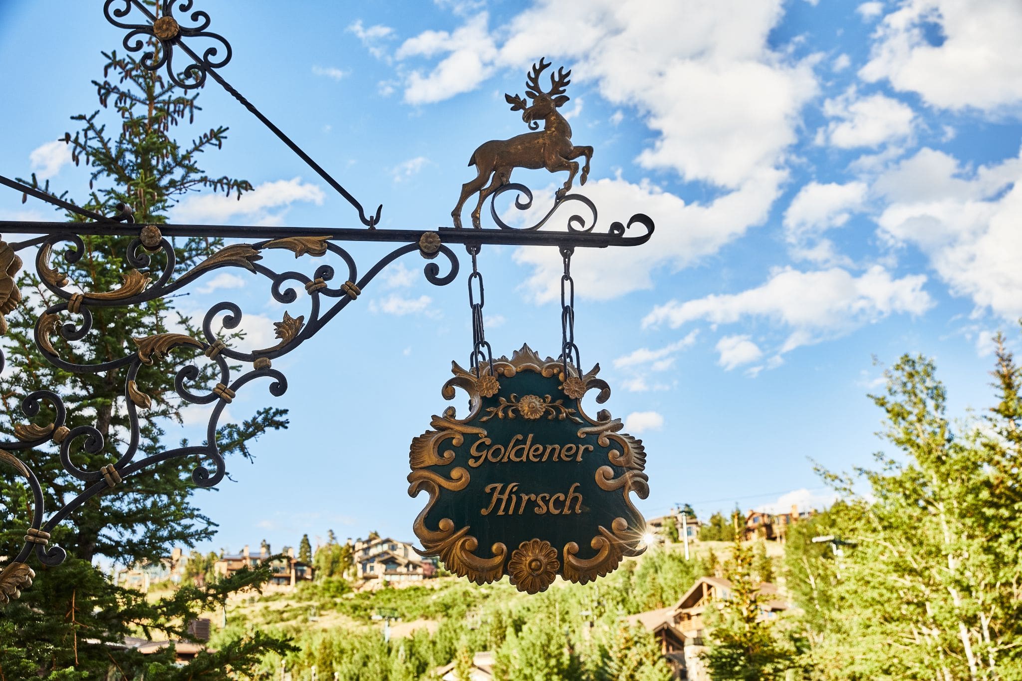 Goldener Hirsch Restaurant in Deer Valley's Silver Lake Village.