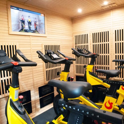 HOTWORX Hot Cycle Room.