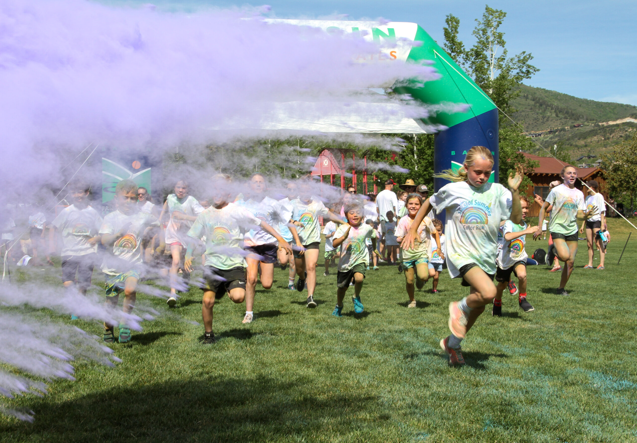 Basin Rec's summer color run.