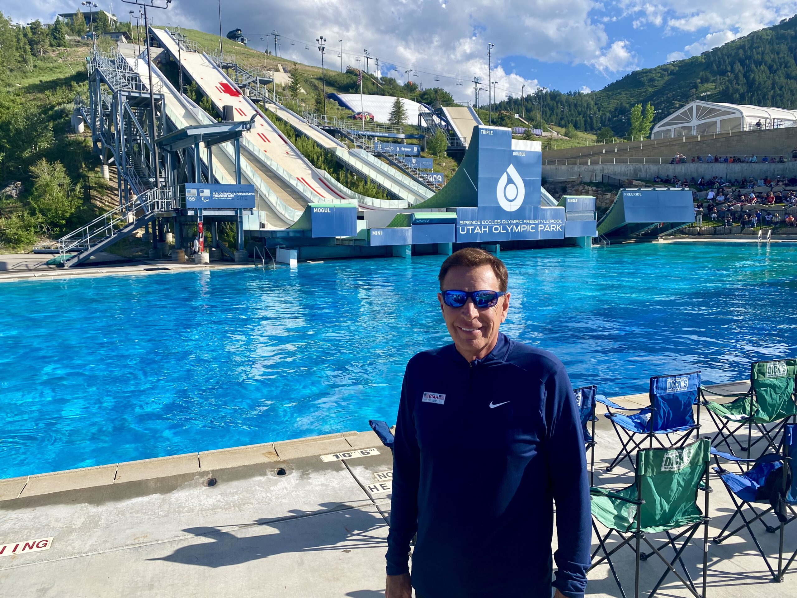 Fraser Bullock, President and CEO of Salt Lake City - UTAH at the Utah Olympic Park on Olympic Day.