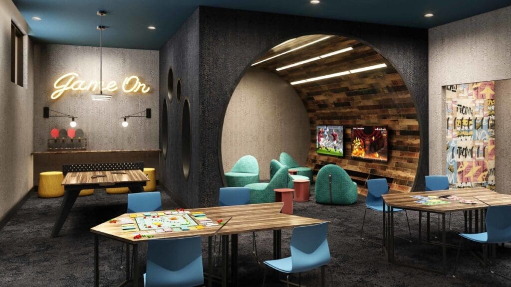 Rendering of the Kids Game Room at Grand Hyatt Deer Valley.