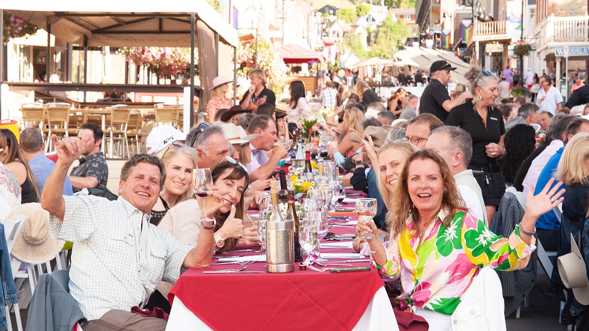 Utah's largest outdoor dinner party took place over the weekend on Main Street in Park City.