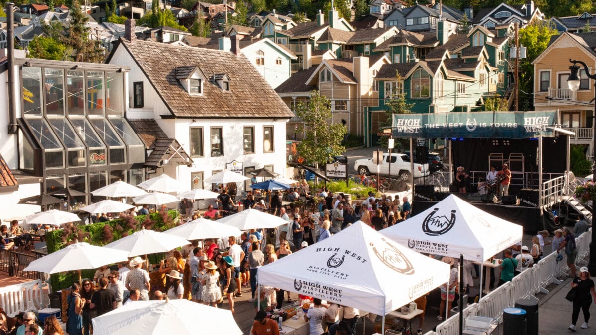 A view of Savor the Summit on Saturday, June 22, 2024, looking down Heber Ave.
