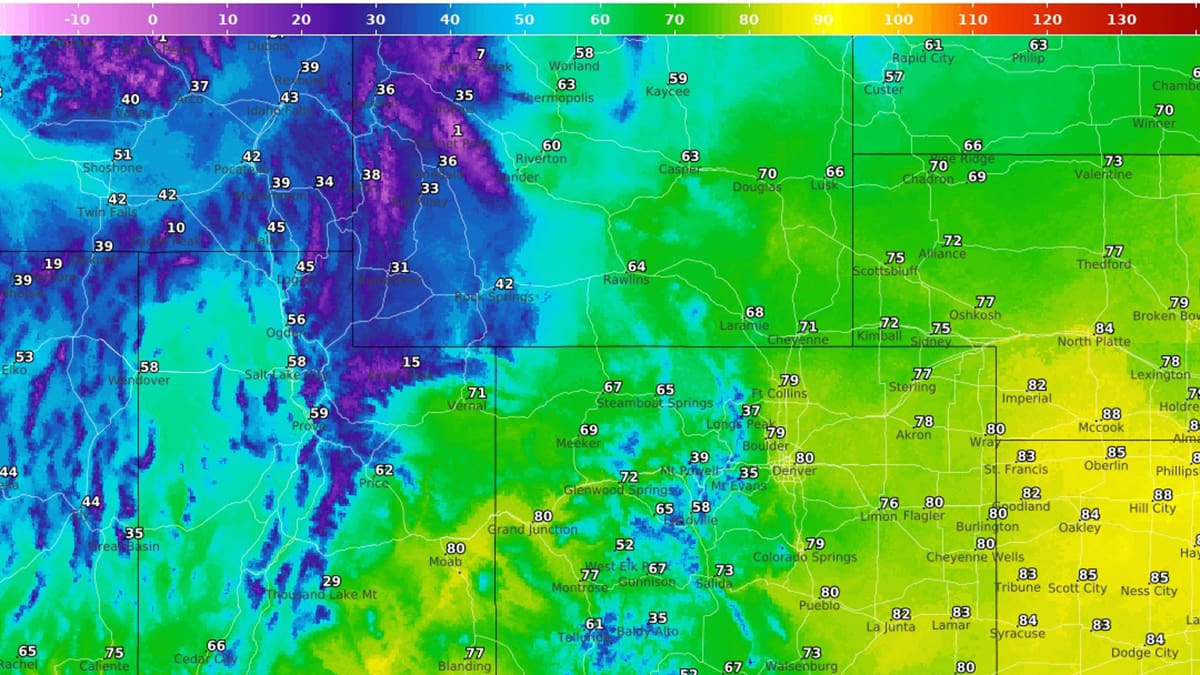 Freezing temperatures are expected Monday night in Park City and Heber City.