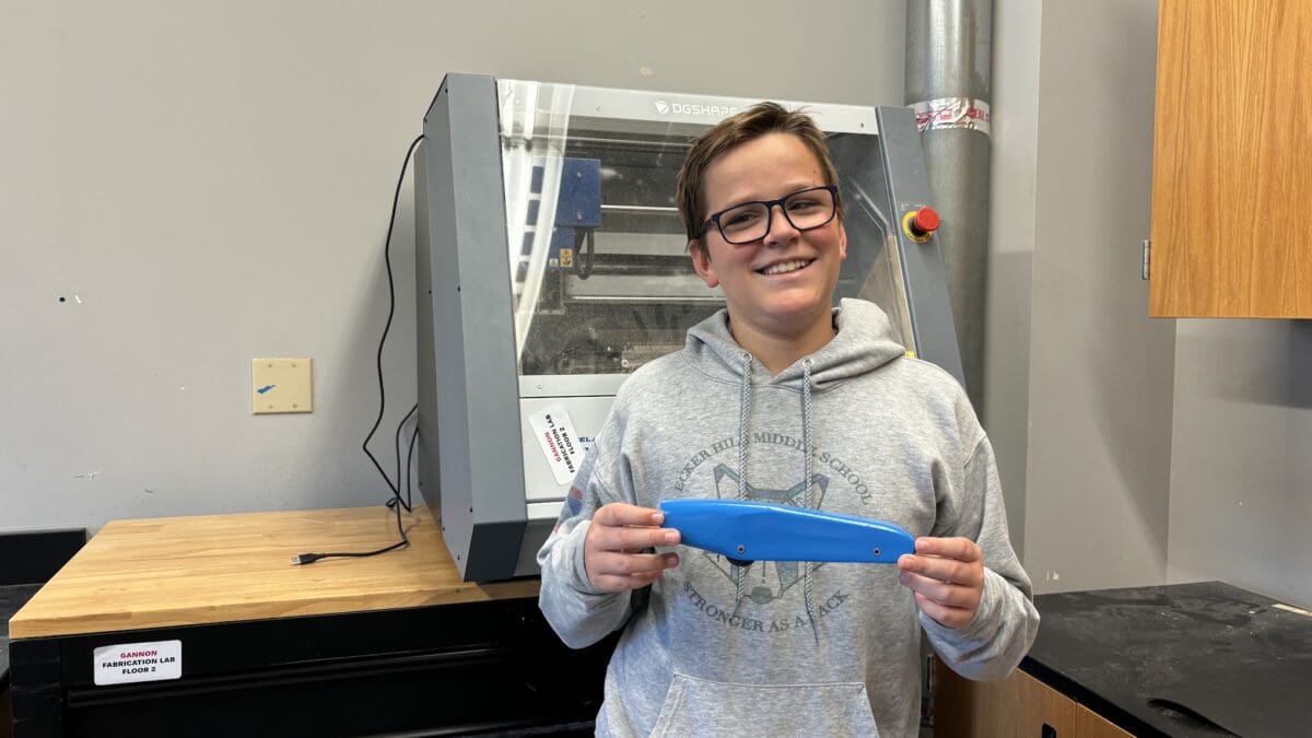 Treasure Mountain Junior High student Mack Hastings used a CNC machine to help him build his dragster.