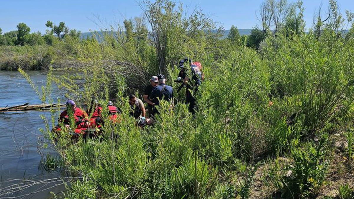 WCSAR assist a kayaker who flipped over in the Provo River Monday, possibly breaking a leg.