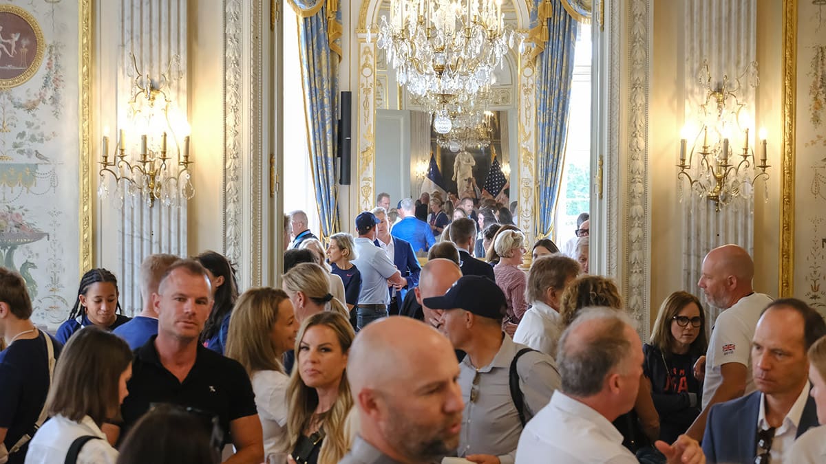 The 2034 Olympic bid Committee and guests participated in a reception at the historic George Marshall Center/Hotel de TalleyrandTuesday afternoon in Paris. Invited guests, Olympic donors, Olympic Athletes and committee family members were hosted by US Ambassador to France Denise Cambell Bauer.