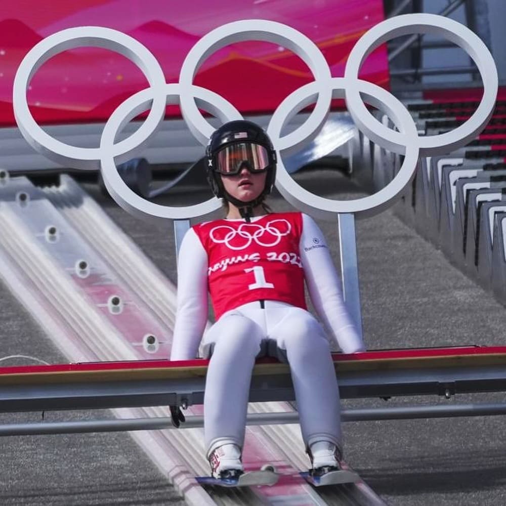 Anna Hoffmann at the 2022 Olympics.