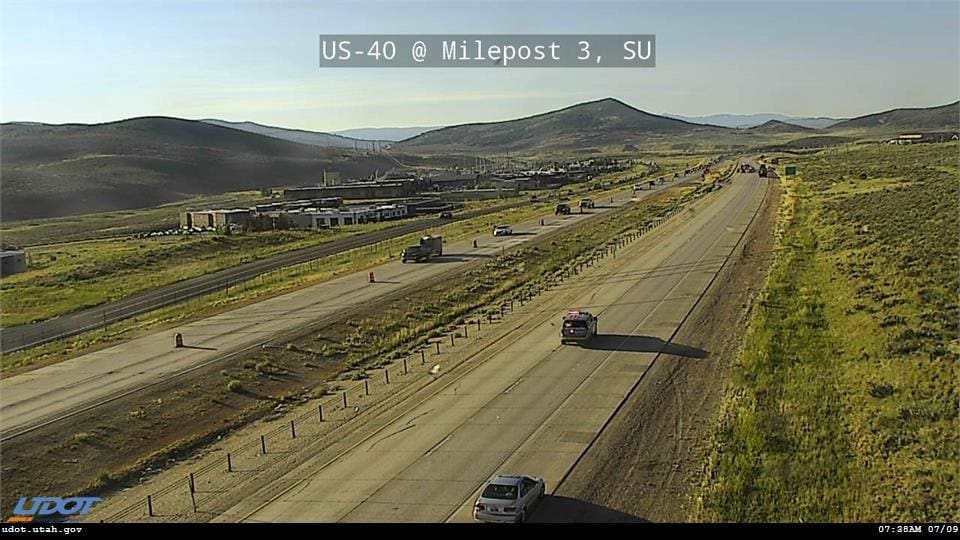 The east bound lane of US 40 closed due to crash, July 9, 2024.