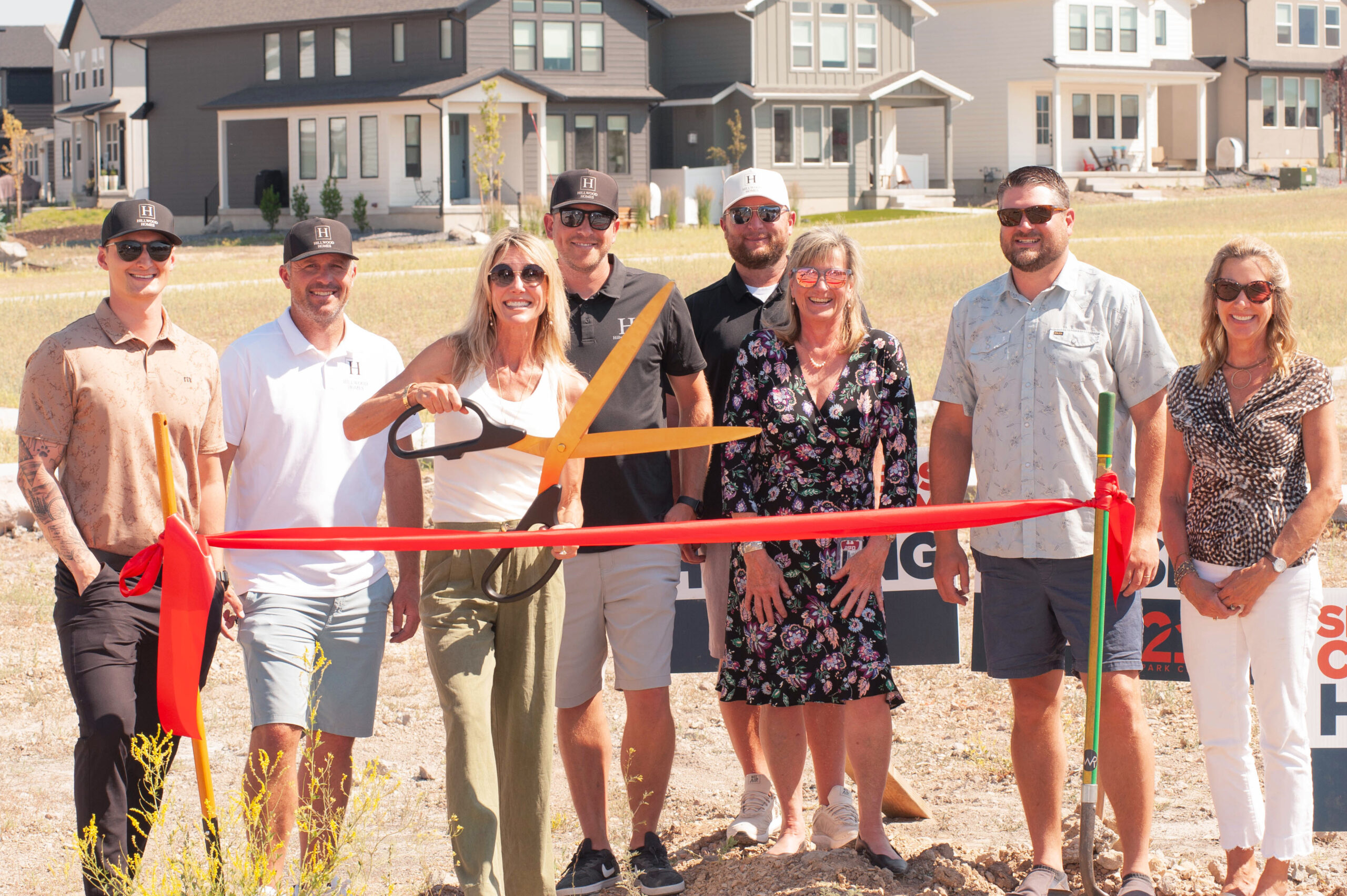 Representatives from Bridge21 Park City and Hillwood Homes Construction break ground on the B21 Neuro-Diverse house on July 9, 2024.