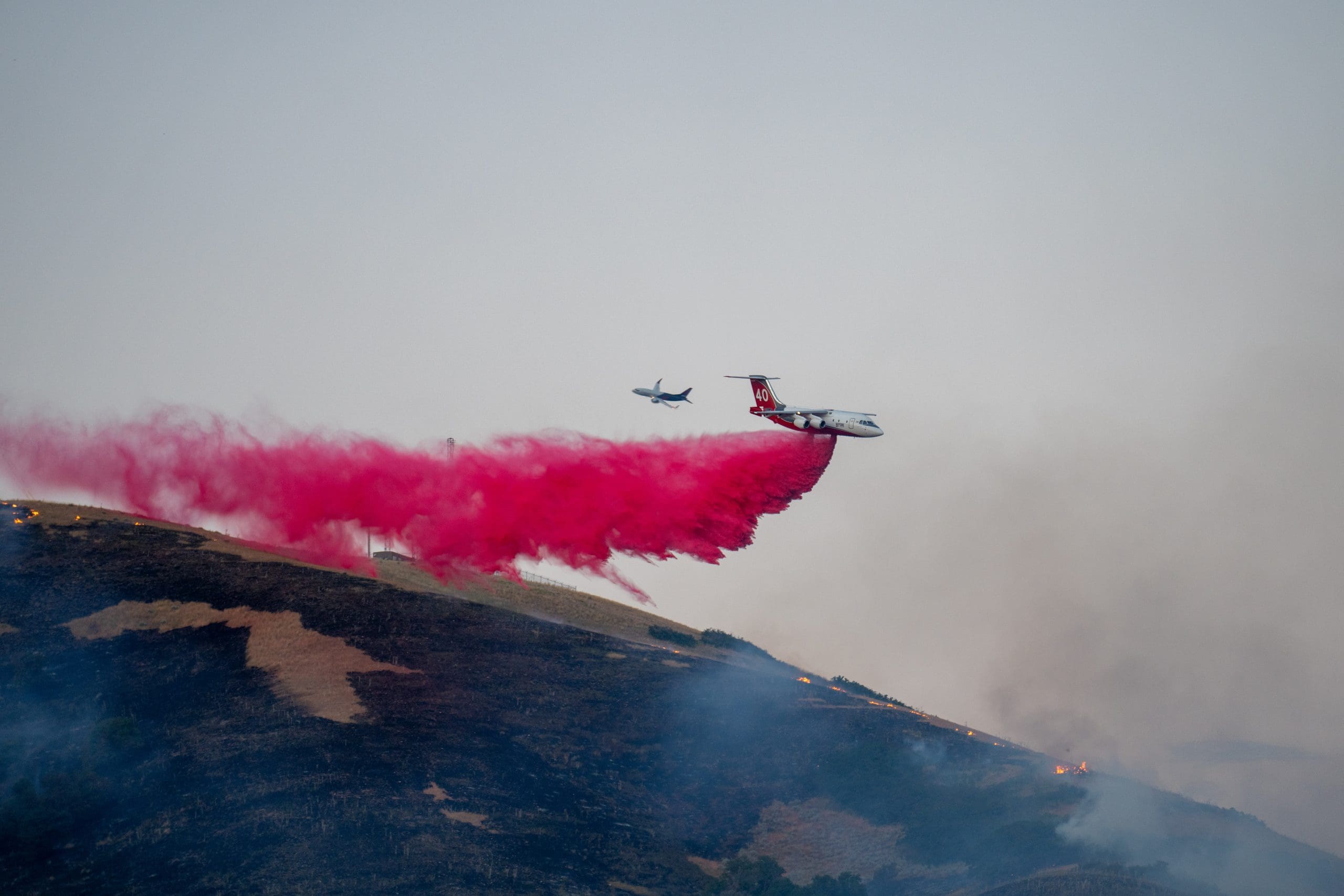 Fire crews battle the Sandhurst Fire.