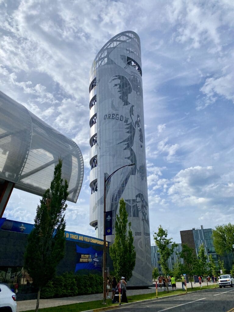 Track Town's Hayward Field at the University of Oregon in Eugene, home of the USA Team Trials for the Paris 2024 Olympic Games.