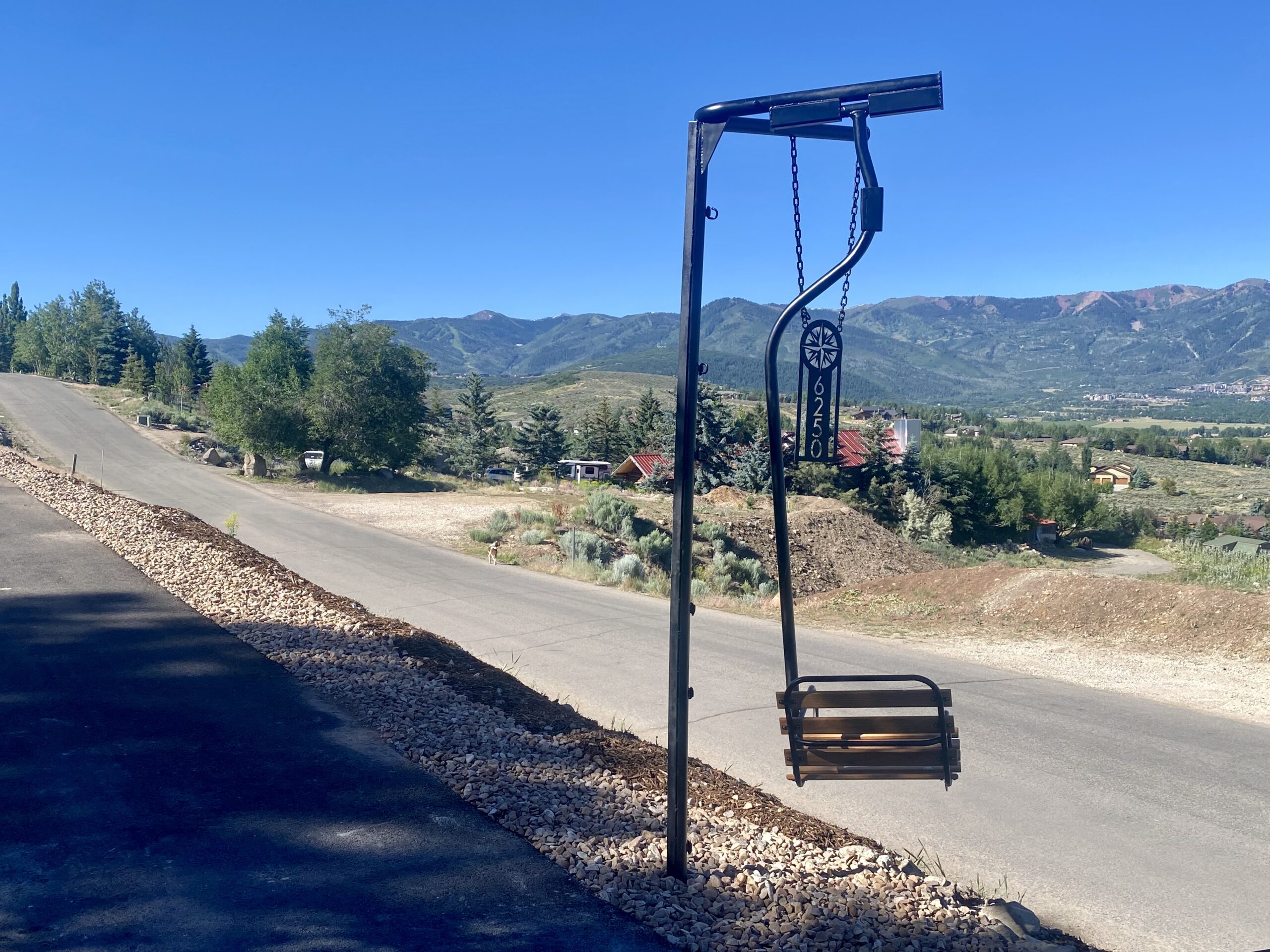 Home address sign in Park City.