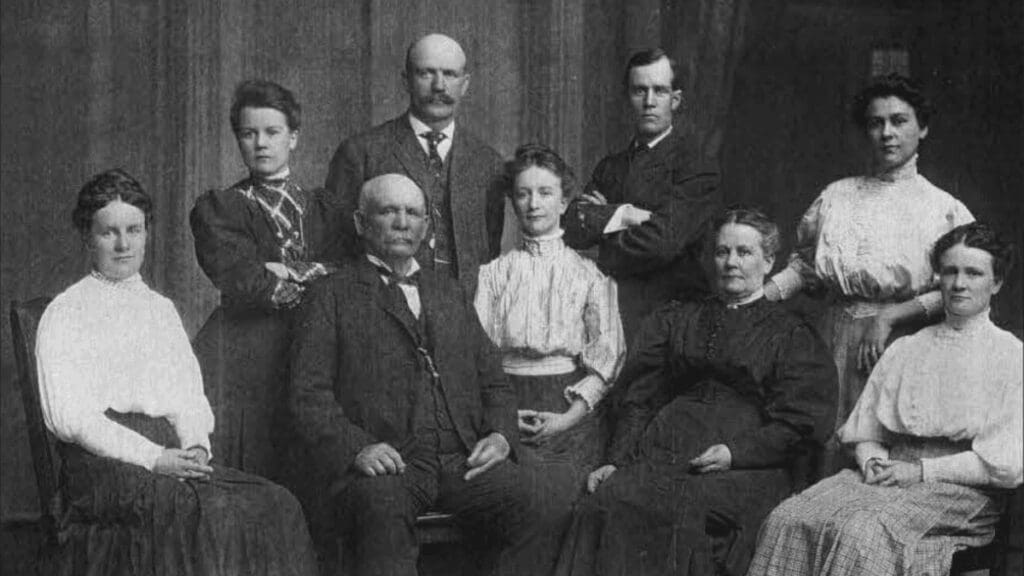 Thomas E. Jeremy Jr. (at front) with his family.