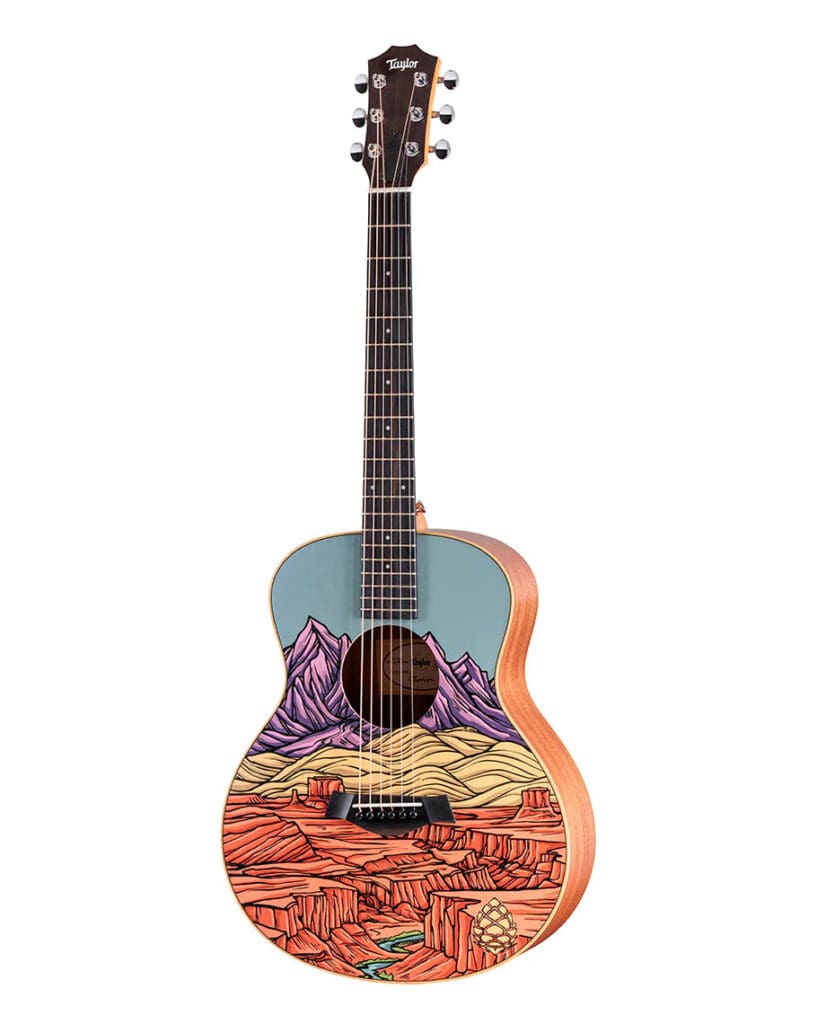 Stio Park City's custom made Taylor guitar.