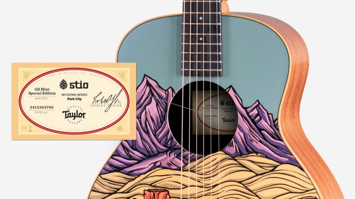 The Stio // Taylor Mtn guitar, available for purchase at Stio Mountain Studio Park City.