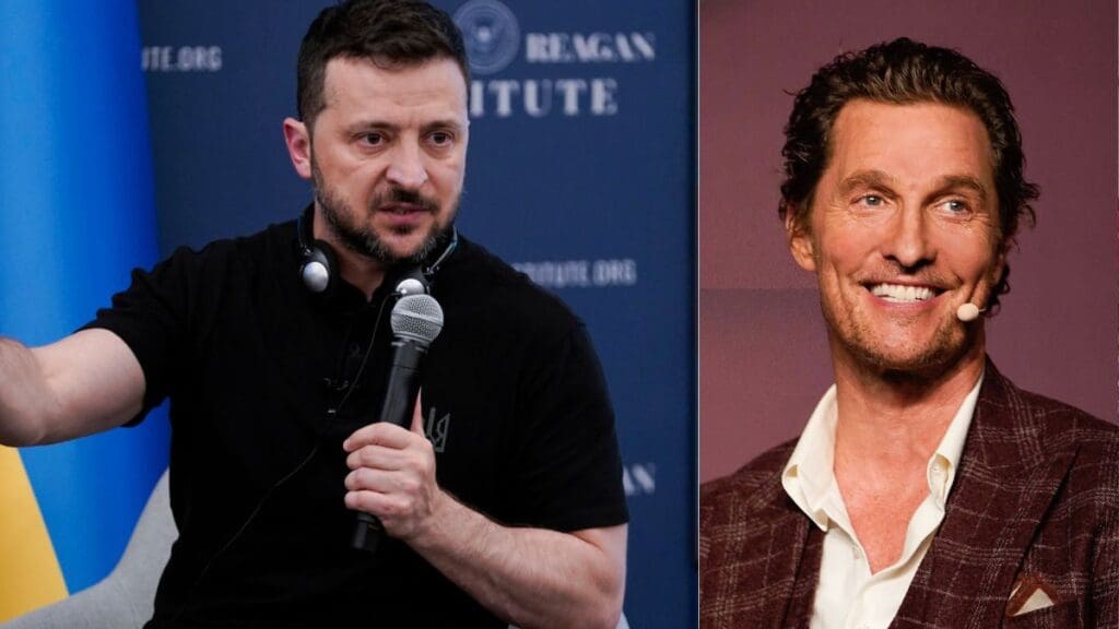 President Volodymyr Zelenskyy, Matthew McConaughey.