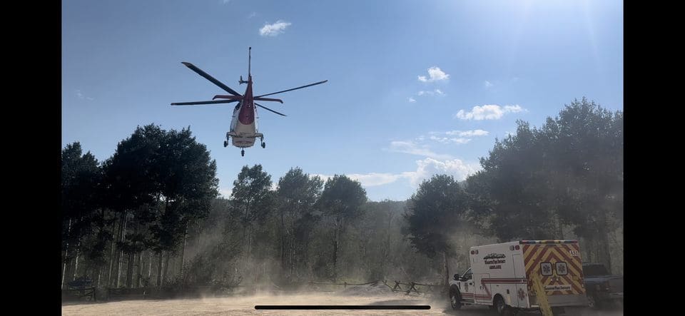 Intermountain Life Flight at the scene.