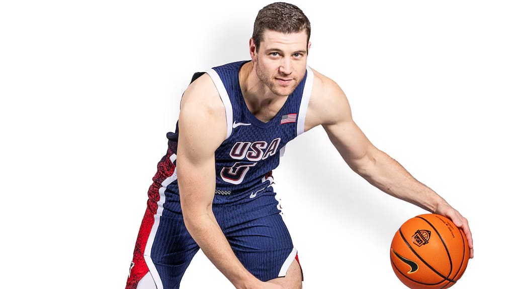 Jimmer Fredette, from BYU in the Paris Olympics bowed out due to injury in the Basketball 3x3.