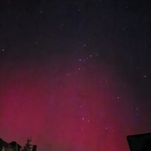 Perseid meteor shower and the Northern Lights visible over Park City on Aug 12 2024