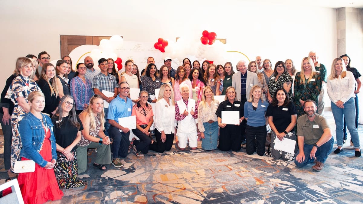 Charity recipients at Promontory's Happiest Hour event on Aug. 27, 2024.