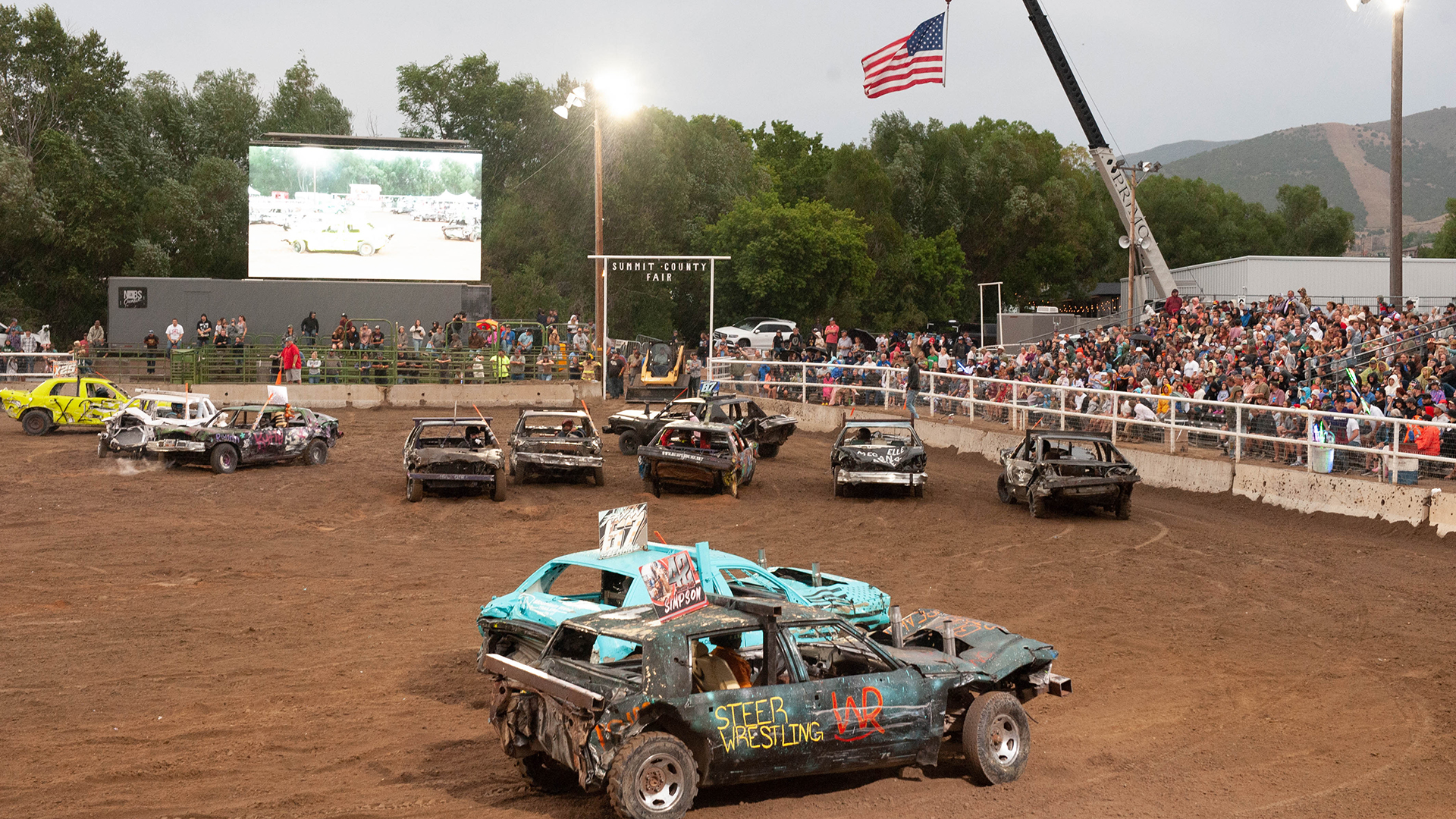 Demolition Derby Summit County Fair.