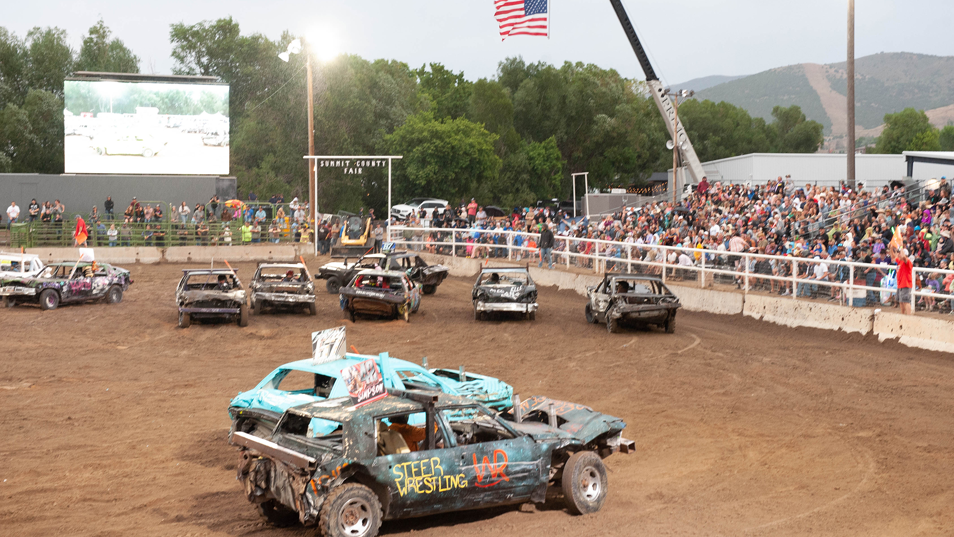 Demolition Derby Summit County Fair.