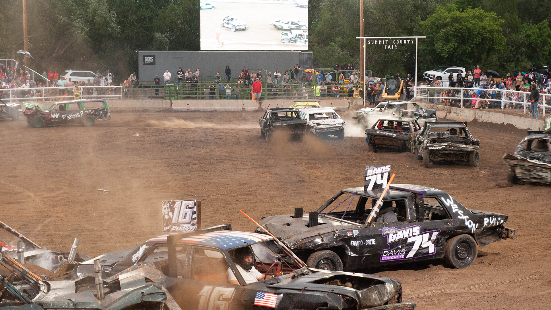 Demolition Derby Summit County Fair.