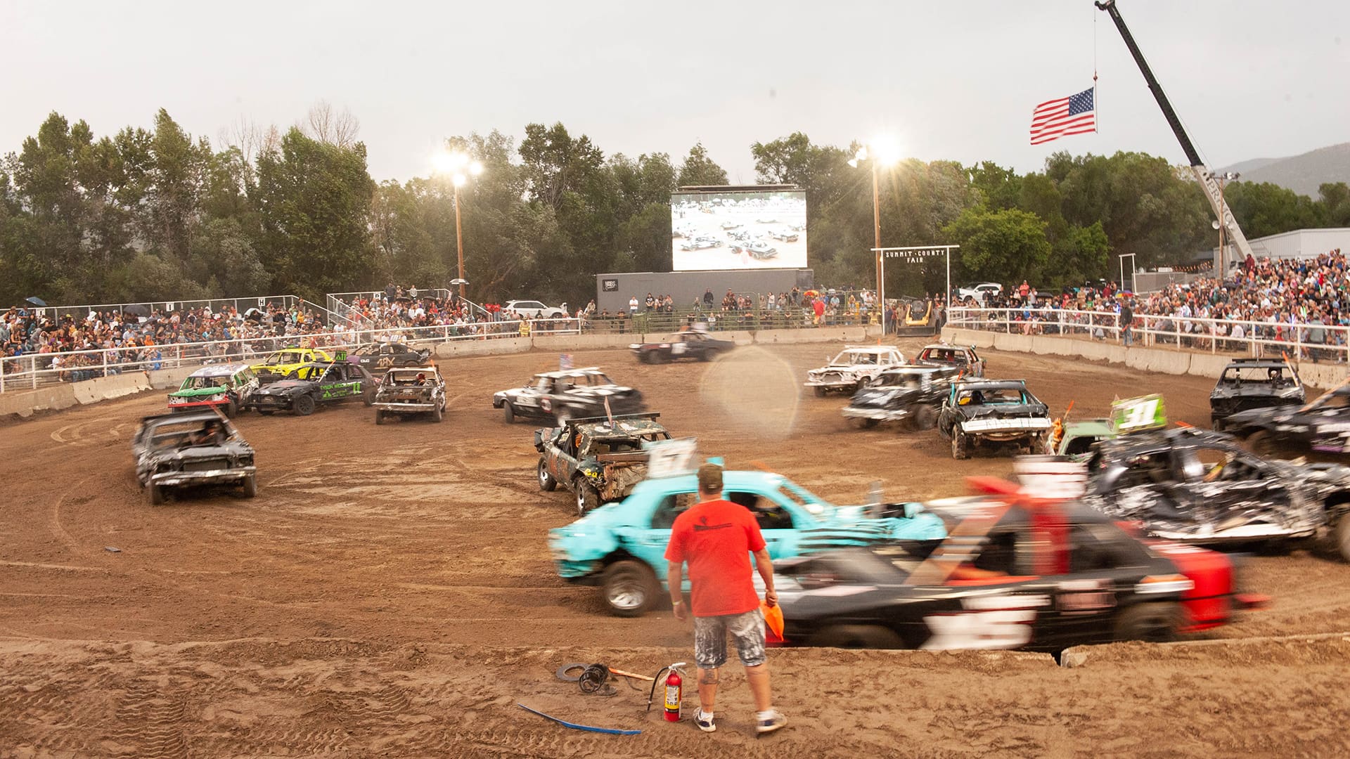 Demolition Derby Summit County Fair.