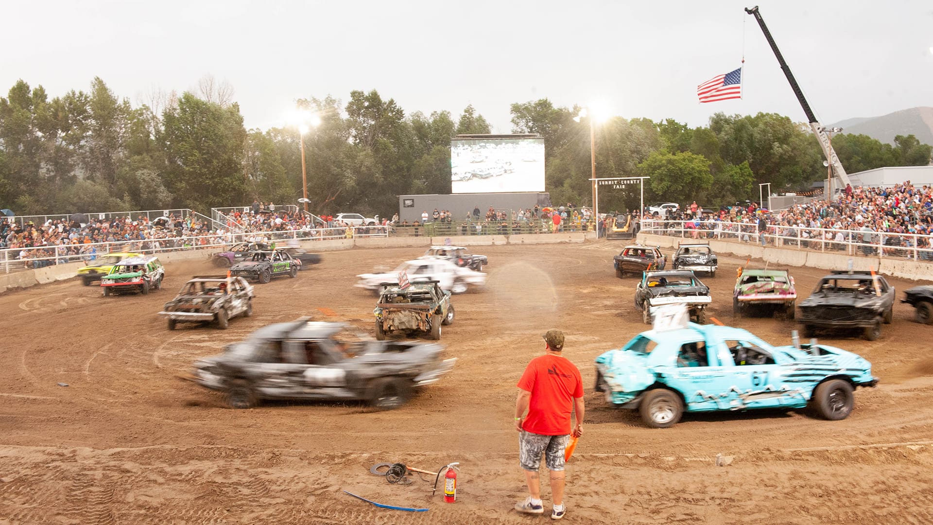 Demolition Derby Summit County Fair.