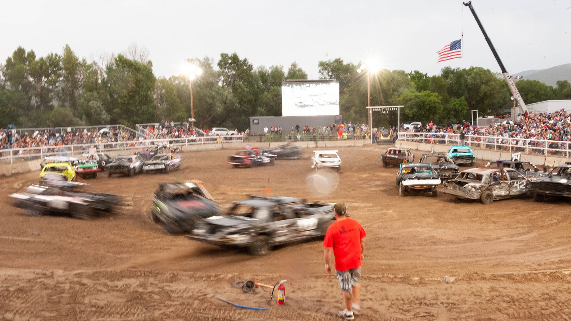 Demolition Derby Summit County Fair.