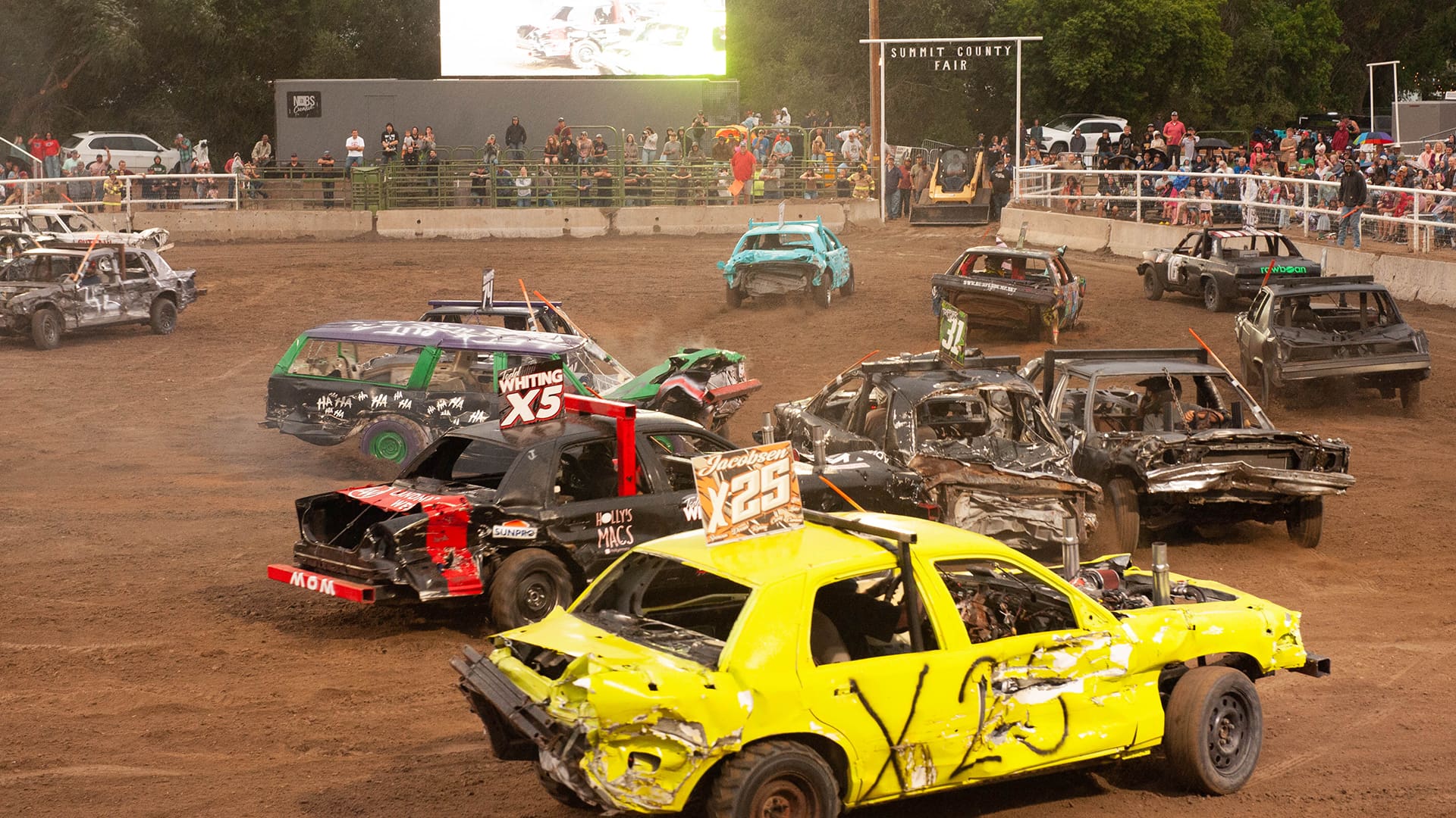 Demolition Derby Summit County Fair.