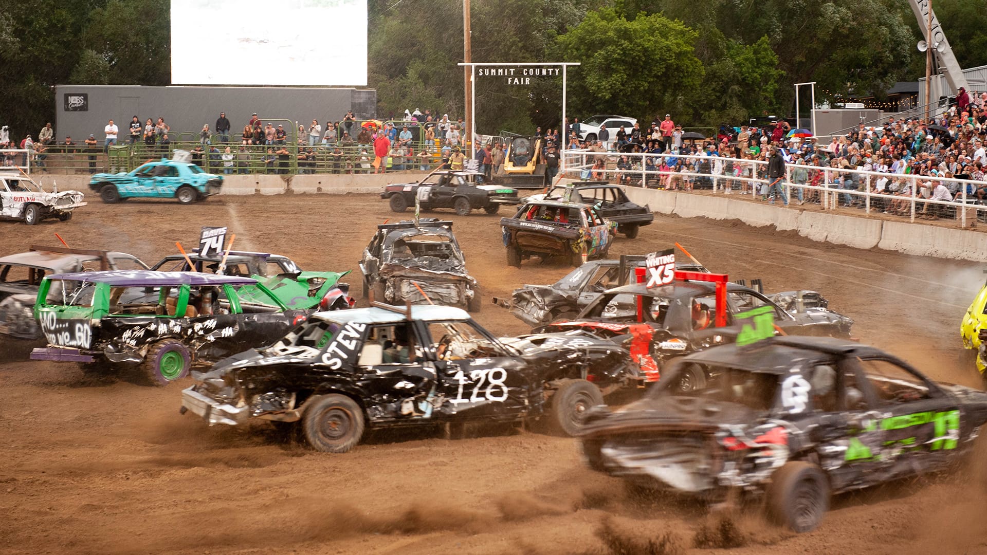 Demolition Derby Summit County Fair.