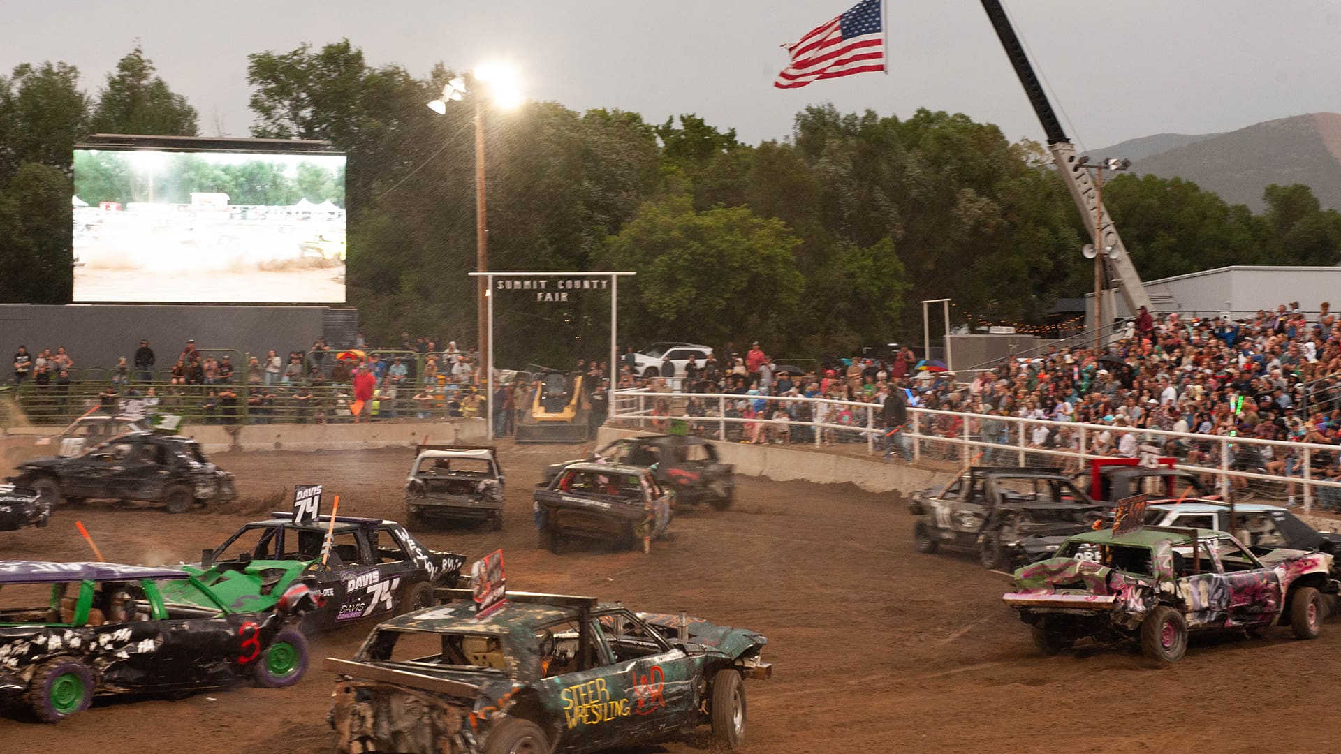 Demolition Derby Summit County Fair.