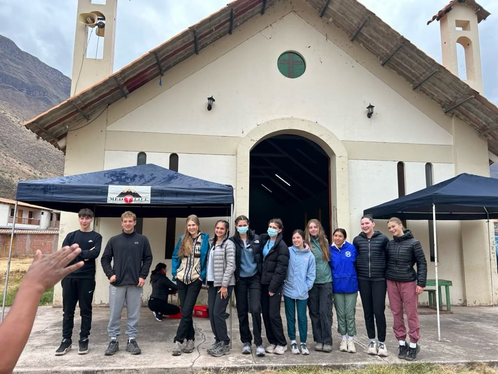 Cooper Ford (second from the left) in Peru with his crew.